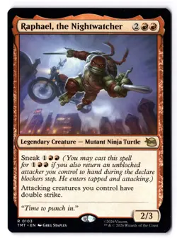 Raphael, The Nightwatcher NM* Teenage Mutant Ninja Turtles 0103 mtg -UnltdCards - Image 1