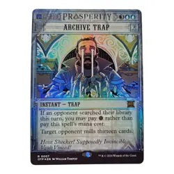 Archive Trap #7 Foil RARE MTG 2024 Outlaws of Thunder Junction: Breaking News - Image 1