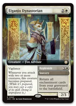 Eiganjo Dynastorian (Extended Art) #63 NM Commander: Secrets of Strixhaven - Image 1