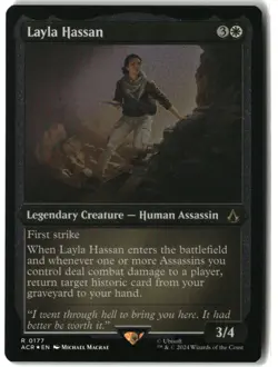 MTG Layla Hassan (Foil Etched) [ACR - 177] LP 2-41 - Image 1