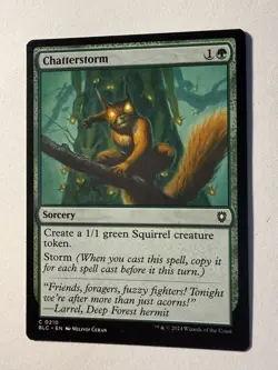 Chatterstorm 210 NM Bloomburrow Commander MTG BLC - Image 1
