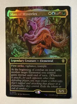 Mass of Mysteries (Borderless) #3 (Foil) (NM) Lorwyn Commander ECC Magic MTG - Image 1
