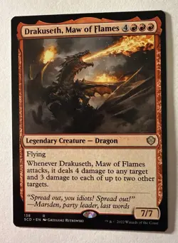Drakuseth, Maw of Flames #138 (NM) Starter Commander SCD Magic MTG - Image 1