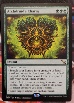 Archdruid's Charm Murders at Karlov Manor Rare Green Instant Regular English MTG - Image 1