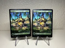 2x Forest (Chocobo Tracks Foil) FIC MTG Final Fantasy Magic The Gathering - Image 1