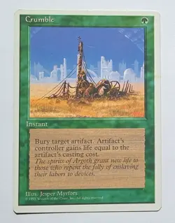 Magic MTG - Crumble - 4th Fourth Edition - LP - Image 1