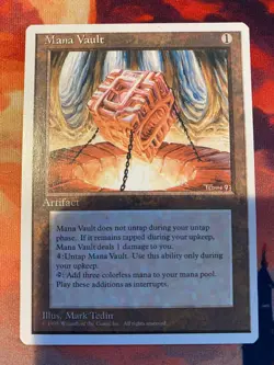 MTG 4th Edition Mana Vault NM - Image 1
