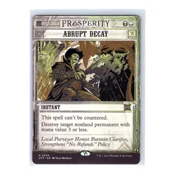 Abrupt Decay #34 Regular Rare MTG 24 Outlaws of Thunder Junction: Breaking News - Image 1