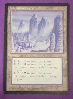 MTG Magic The Gathering - Karplusan Forest - Ice Age (LP)Light Play - Image 1