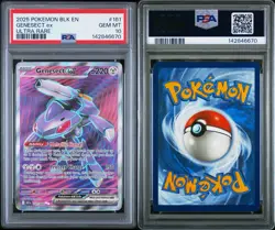 GENESECT EX 161/086 PSA 10 2025 Pokemon BLK EN Black Bolt Ultra Rare GEM MT - Image 3