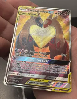 Pokemon Latias & Latios GX Alt Art Full Art 2019 170/181 Team Up English!! - Image 4