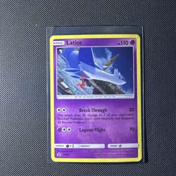 Pokemon Black Star Promos Latios #SM88 Cosmos Holo With Swirl - Image 1