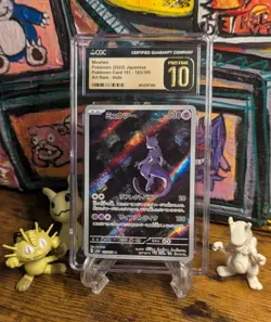 CGC 10 Pristine ✨ Mewtwo 183/165 Holo AR 151 sv2a Pokemon 🧬 Japanese 151 🌆 - Image 1