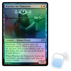 FOIL WATCHER FOR TOMORROW Modern Horizons Magic MTG MINT CARD - Image 1