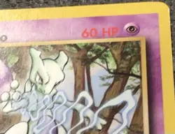 Pokemon Mewtwo Black Star Promo 12/53 WOTC Vintage 2000 - Image 3