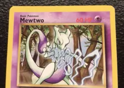 Pokemon Mewtwo Black Star Promo 12/53 WOTC Vintage 2000 - Image 4