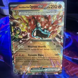 Hearthflame Mask Ogerpon Ex 017/131 - Prismatic Evolutions - Pokemon TCG - Image 1
