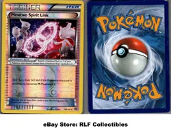 2015 Pokemon, XY BREAKthrough, #144/162 Mewtwo Spirit Link, Reverse Holo UC - Image 1