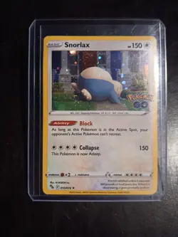 Pokemon TCG Snorlax (Cosmos Holo) Promo 055/078 Pokemon Go - Full Perfect Swirl! - Image 2