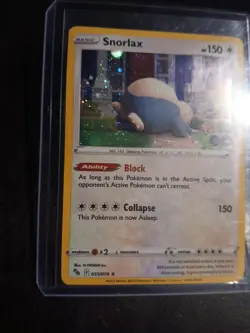 Pokemon TCG Snorlax (Cosmos Holo) Promo 055/078 Pokemon Go - Full Perfect Swirl! - Image 4