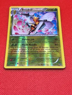 Pokemon Tcg Beedrill 5/146 XY Base Set Reverse Holo - Image 2