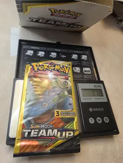 🔥💎 HEAVY Pokemon Team Up Booster Pack 7.78g ⚡ POSSIBLE HOLO 🔥 SEALED 💎🔥 - Image 3