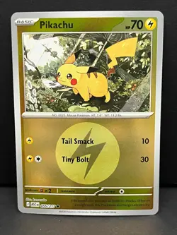 Pikachu (Energy Symbol Pattern) 055/217 Common ME: Ascended Heroes Pokemon NM - Image 1