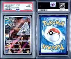 2023 POKEMON SVI EN-SCARLET & VIOLET ILLUSTRATION RARE #210 DROWZEE PSA 8 - Image 3