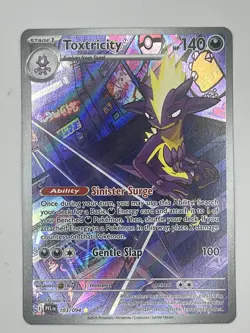 2026 Pokemon TCG Toxtricity Full Art IR Holo 103/094 Phantasmal Flames - Image 1