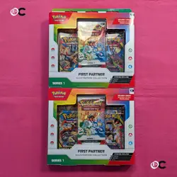 2x Pokemon TCG First Partner Illustration Collection New & Sealed - Image 1