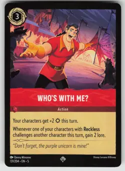 Who's With MeU Super Rare Shimmering Skies 131/204 Disney Lorcana - Image 1