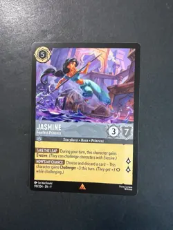 Jasmine Fearless Princess 178/204 Disney Lorcana Fabled Rare Non Foil NM/M - Image 1