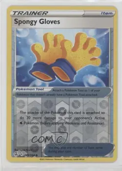 Spongy Gloves Reverse Foil Pokemon Sword & Shield Fusion Strike #243 - Image 1
