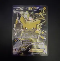 2016 Pokemon Pikachu EX Full Art Promo Holo Basic XY124 XY Card - Image 1