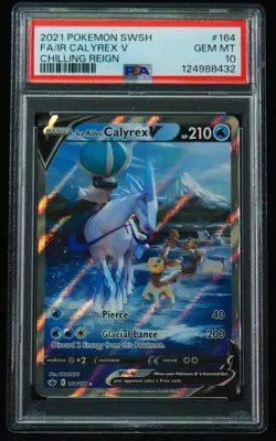 Calyrex V 164 PSA 10 Chilling Reign Pokemon Card - Image 1