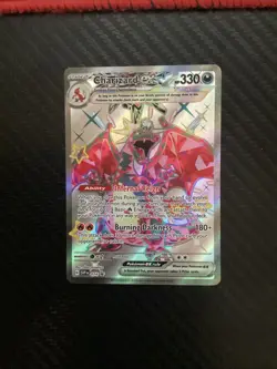 Charizard ex SVP 074 Tera Dark Holo Pokemon Card Near Mint 2024 Black Star Promo - Image 1