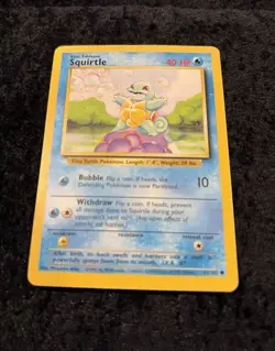 Squirtle 063/102 Pokemon TCG Card Base Set Regular NM - Image 2