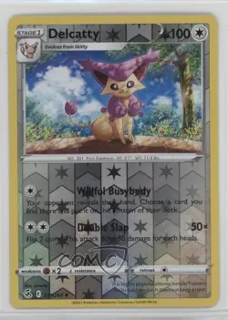 Delcatty Reverse Foil Pokemon Sword & Shield Fusion Strike #211 - Image 1