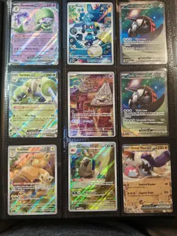 POKEMON SCARLET AND VIOLET BASE SET OF FULL ARTS AND EX'S LOT-MIRIAM! - Image 4