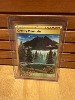 Pokemon TCG Gravity Mountain Surging Sparks Gold Hyper Rare Holo Card 250/191 - Image 1