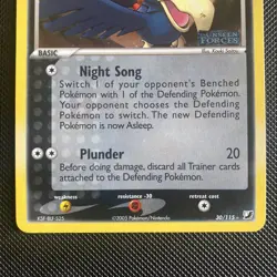 Murkrow 30/115 EX Unseen Forces Stamped Holo Rare Pokemon Trading Card NM/MINT - Image 4