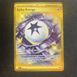 Pokemon TCG Card - Spiky Energy 190/159 Journey Together Secret Rare Gold Card - Image 1