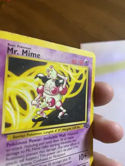 Mr. Mime 22/64 Jungle Unlimited Non-Holo Rare Pokemon Card HP - Image 3