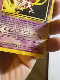 Mr. Mime 22/64 Jungle Unlimited Non-Holo Rare Pokemon Card HP - Image 5