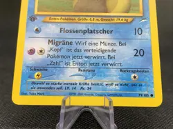 Enton 1. Edition 79/105 Neo Destiny Deutsch/German Pokemon Karte/Card Psyduck - Image 2