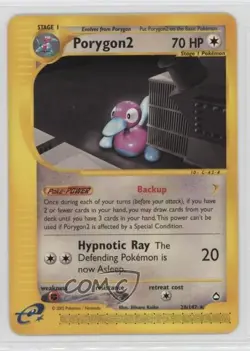 Porygon2 Pokemon e-Card Series Aquapolis #28 2002 - Image 1