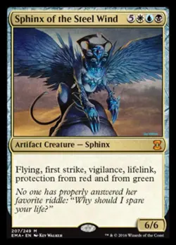 Sphinx of the Steel Wind - Medium Play MTG Eternal Masters - Image 1