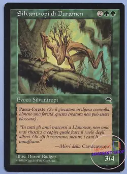 Heartwood Treefolk Italian Mtg MISPRINT. Wrong artist name: "Daren Badger" - Image 1