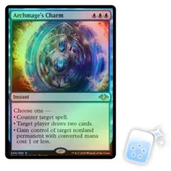 FOIL ARCHMAGE'S CHARM Modern Horizons Magic MTG MINT CARD - Image 1