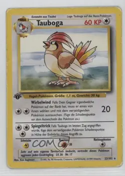 Pidgeotto German 1st Ed. Pokemon Base Set #22 1999 - Image 1